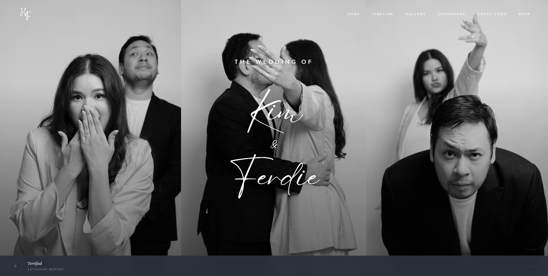Wedding invitation website by AT Studio