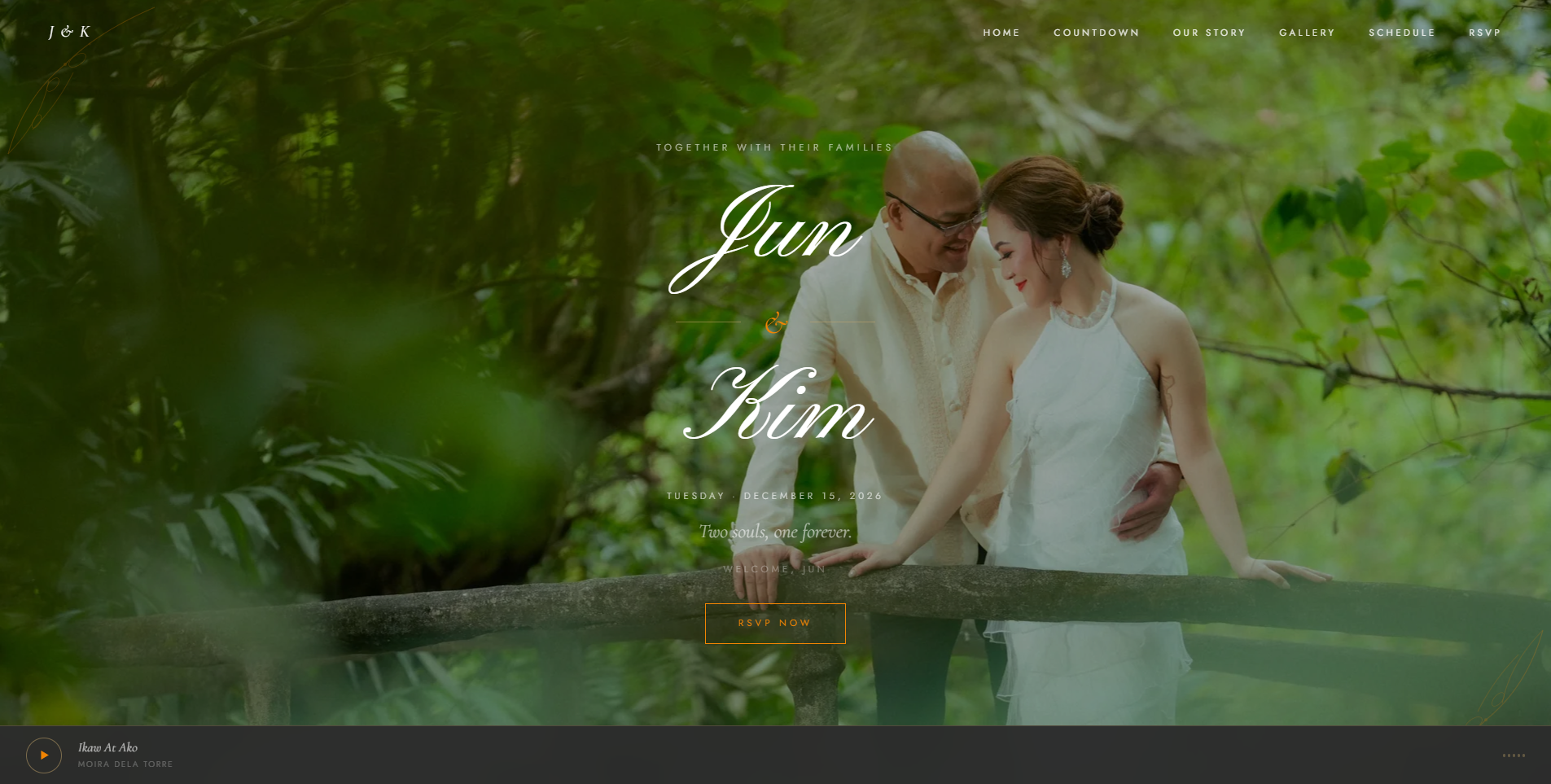 Wedding invitation website by AT Studio