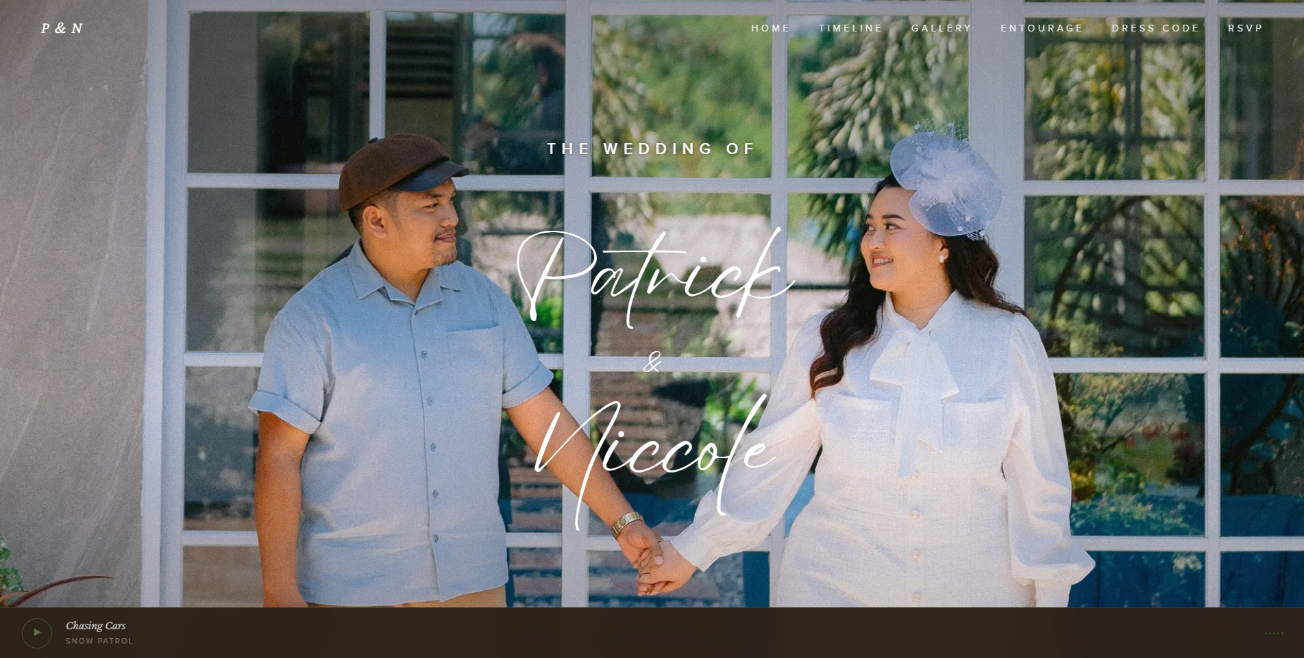 Wedding invitation website by AT Studio