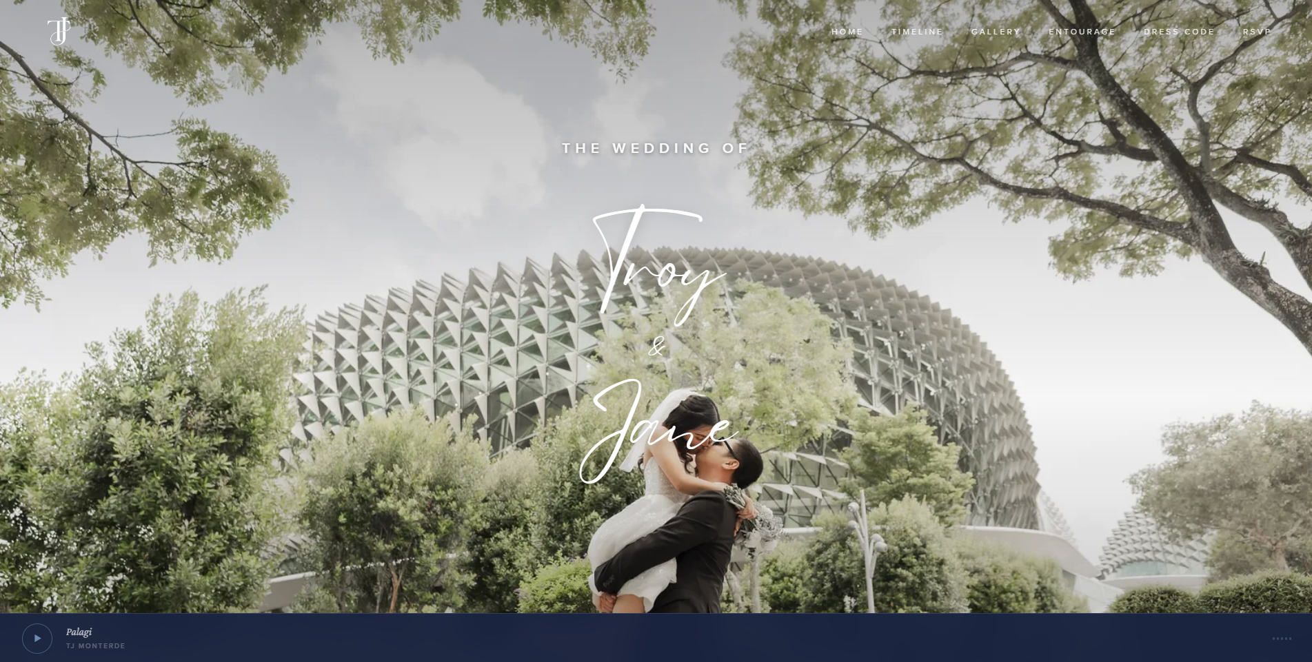 Wedding invitation website by AT Studio